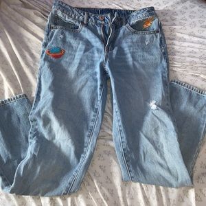 Blue Jeans with embroidery